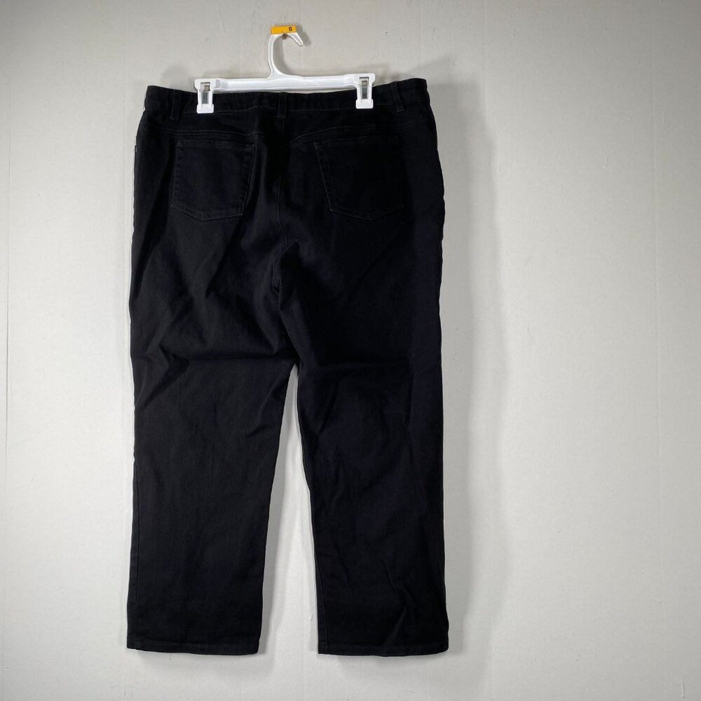 Jones New York Sport Denim Jeans Women's 16 Stretch Mid Rise Shape Control Black - Picture 2 of 13